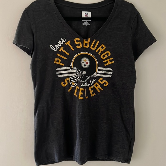 NFL Tops - Pittsburgh Steelers womens V-neck shirt